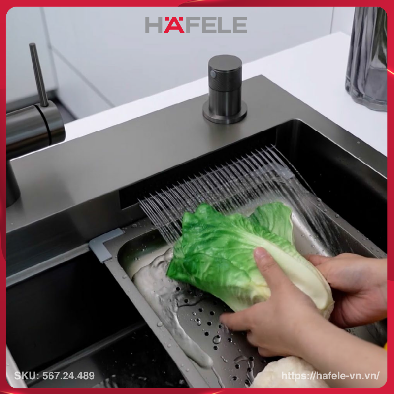 Chậu Rửa Chén Bát Inox WF R10 HS25-SSN1S-8052 Hafele 567.24.489 - Ảnh 3