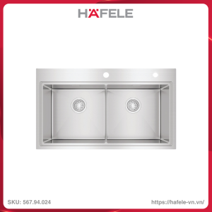Chậu Rửa Chén Inox WS R10 HS25-SSN2S-8650 Hafele 567.94.024
