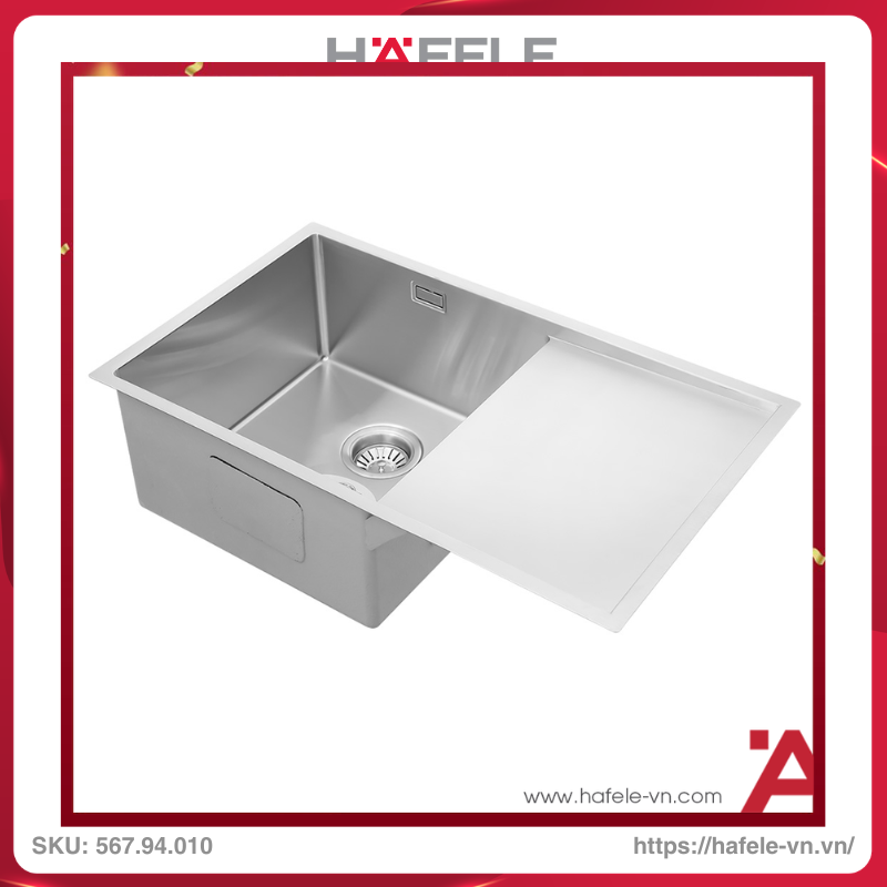 Chậu Rửa Inox HS21-SSD1S60 Hafele 567.94.010 - Ảnh 2