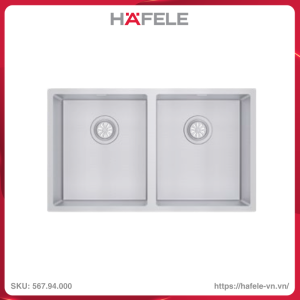 Chậu Rửa Inox HS22-SSN2S90P Hafele 567.94.000
