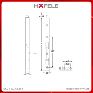 chot-am-300mm-hafele-91162683