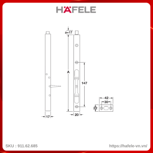 chot-am-450mm-hafele-91162685