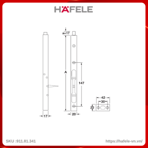 chot-cua-am-mau-den-cc-200mm-hafele-91181341
