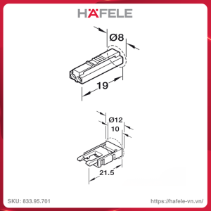 day-dan-dien-12v-dai-500mm-hafele-83395701
