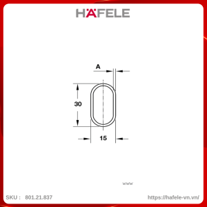 gia-treo-quan-ao-oval-hafele-80121837