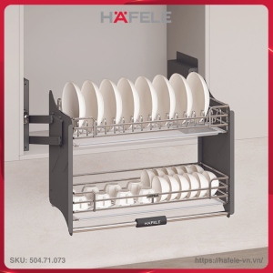 Kệ Chén Đĩa Nâng Hạ Oria 600mm Hafele 504.71.073