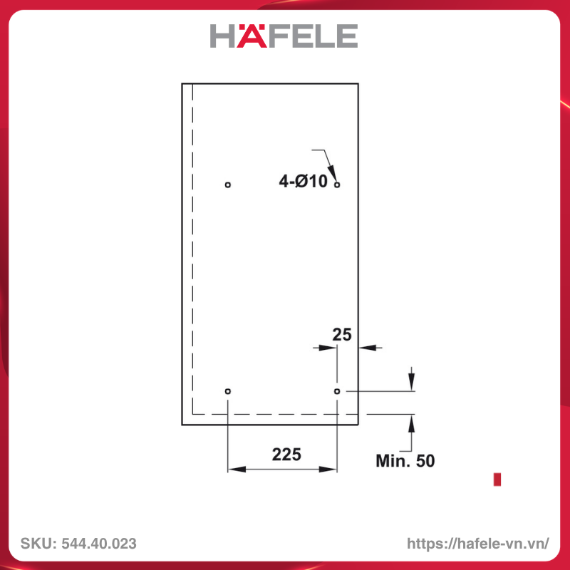 Khay Úp Chén Đĩa Presto 600mm Hafele 544.40.023 - Ảnh 3