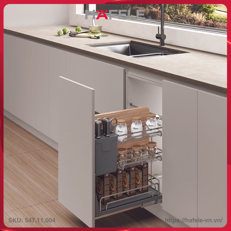 Rổ Gia Vị Dao Thớt Omero Multi 350mm Hafele 547.11.004
