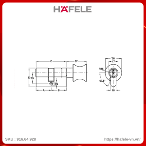 ruot-khoa-1-dau-chia-1-dau-van-81mm-hafele-91664928