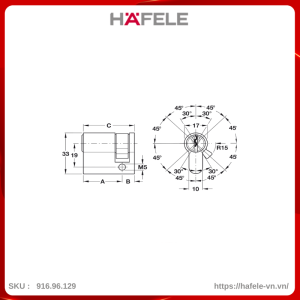 ruot-khoa-1-dau-chia-50mm-hafele-91696129