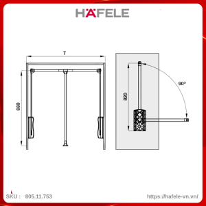 tay-nang-moc-ao-600-830mm-hafele-80511753