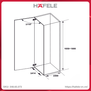 tu-do-kho-canh-mo-xoay-dolce-450mm-hafele-54865073