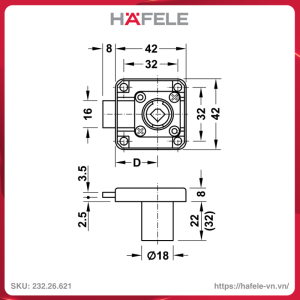 vo-khoa-vuong-chot-chet-22mm-hafele-23226621