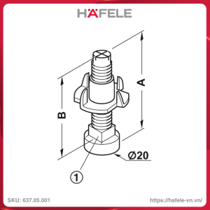 vit-dieu-chinh-ren-m8-hafele-63705001