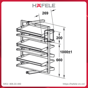 ke-de-giay-6-tang-cao-1000mm-hafele-80622400