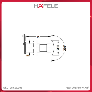 mat-than-35-55mm-hafele-95900092