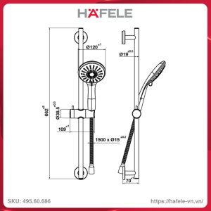 sen-tay-airsense-120r-ket-hop-thanh-truot-hafele-49560686