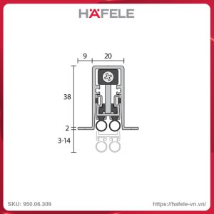 thanh-chan-bui-tu-dong-rp127si-600mm-hafele-95006309